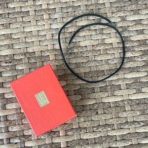 James Avery Black Leather Necklace